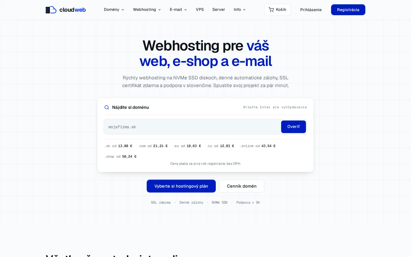 cloudweb.sk a Cloudmail